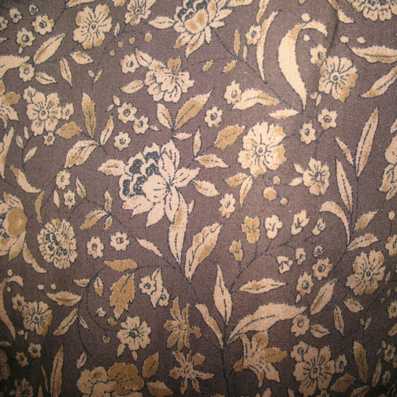 Vintage Y2K Gap Long Sleeve Button Up Shirt Top S Brown Floral Grannycore Preppy - Picture 7 of 8